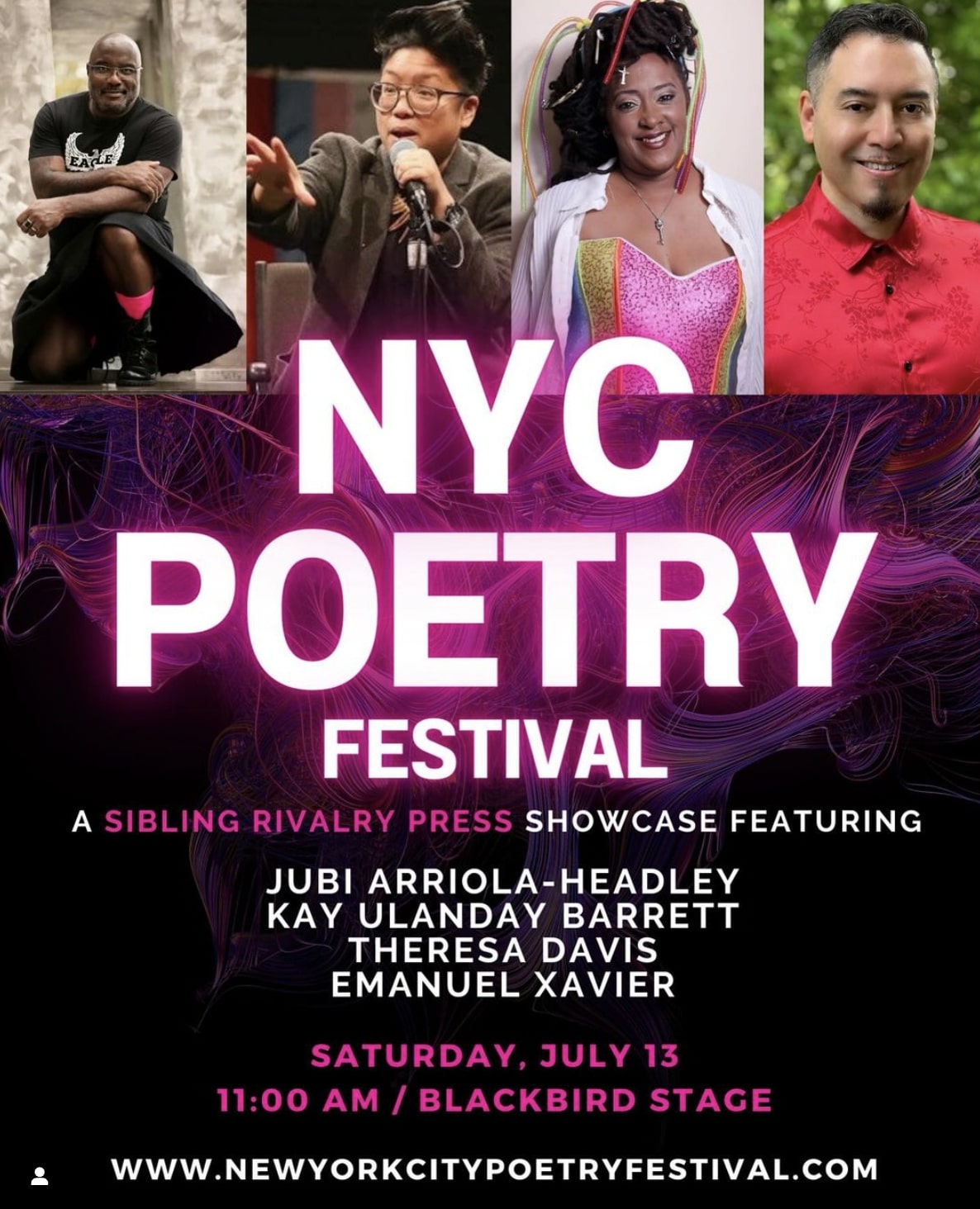 [July 13, 2024] NY Poetry Festival + Sibling Rivalry Press