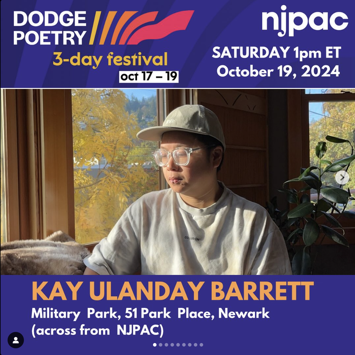 [October 19, 2024] 1pm ET – Dodge Poetry Festival